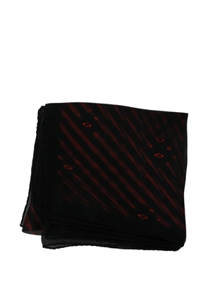 Costume National abstract-print silk scarf - Black