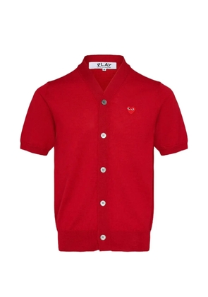 Comme Des Garçons Play Play short-sleeve cardigan - Red