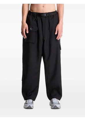 Y-3 elasticated-waistband cargo pants - Black