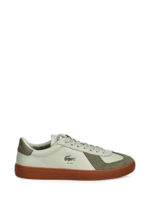 Lacoste Baseshot Pro suede-panelled logo-print sneakers - Green