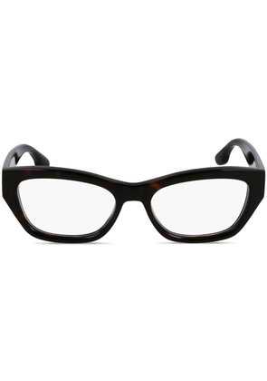 Victoria Beckham Eyewear rectangle-frame glasses - Brown