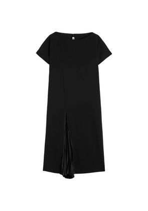Jil Sander pleated wool dress - Black