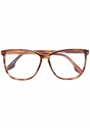 Victoria Beckham Eyewear tortoiseshell-effect square glasses - Brown