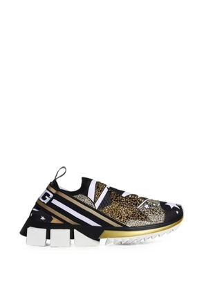 Dolce & Gabbana Sorrento crystal-embellished sneakers - Black