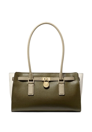 Michael Kors small Hamilton Moderne padlock-detail tote bag - Green