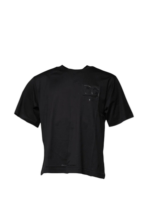 Dolce & Gabbana DG logo-embossed T-shirt - Black