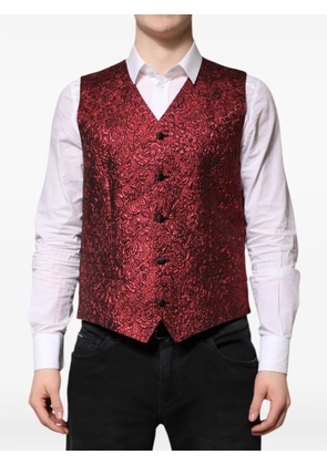 Dolce & Gabbana sing-breasted waistcoat - Red