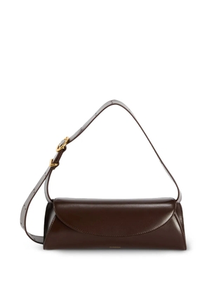 Jil Sander Cannolo leather shoulder bag - Brown