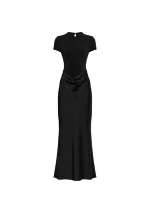 ROTATE BIRGER CHRISTENSEN draped panelled maxi dress - Black