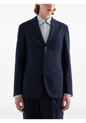 Jil Sander wool poplin blazer - Blue
