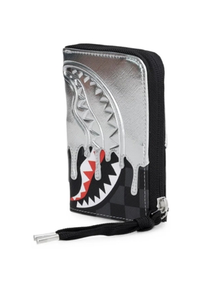 Sprayground Shark check-pattern wallet - Black
