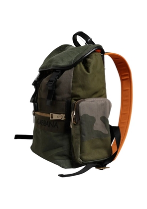 Dolce & Gabbana patchwork buckle-fastening backpack - Green