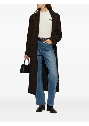 ROTATE BIRGER CHRISTENSEN cable-knit logo-patch sweater - Neutrals