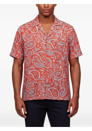 COUNTY OF MILAN paisley-print button-down shirt - Red