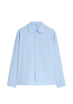 Jil Sander logo-embroidered shirt - Blue