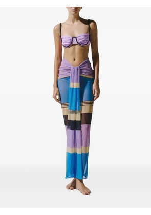 Baobab Nia draped-detail maxi skirt - Purple