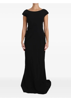 Dolce & Gabbana boat-neck cap-sleeve dress - Black