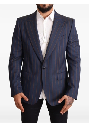 Dolce & Gabbana pinstripe single-breasted blazer - Blue