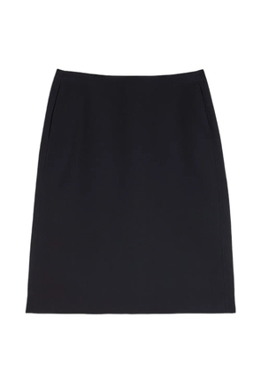 Jil Sander A-line wool midi skirt - Black