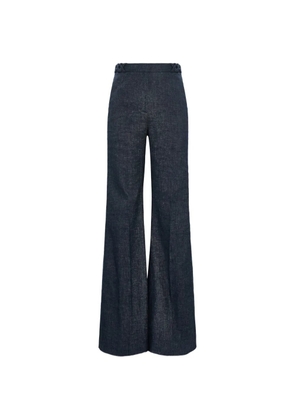 Dorothee Schumacher braided-waistband wide-leg jeans - Blue