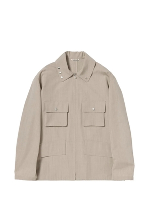 Auralee button-detail jacket - Neutrals