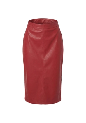 PINKO Gerbera flap-pocket slit-detail midi skirt - Red