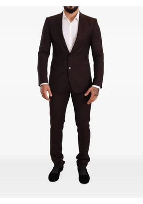 Dolce & Gabbana Martini slim-fit suit - Brown