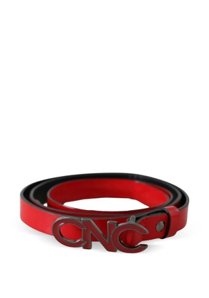 Costume National CNC logo leather belt - Red