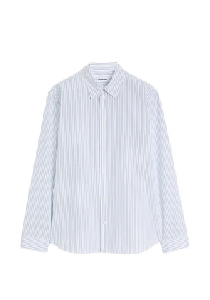Jil Sander striped cotton-poplin shirt - White