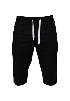 Dolce & Gabbana side-stripe drawstring shorts - Black