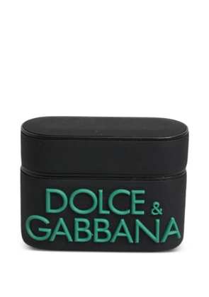 Dolce & Gabbana logo-embossed AirPods case - Black