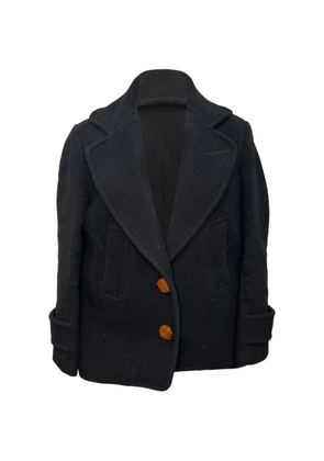 See By Chloé Vintage 2010s leather-button single-breasted coat - Black