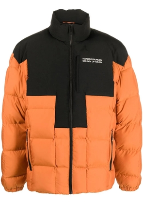 COUNTY OF MILAN padded zip-up jacket - Orange