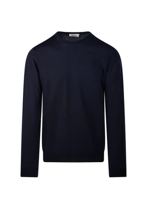 Roberto Collina crew-neck ribbed-trim sweater - Blue