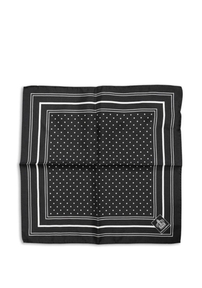 Dolce & Gabbana polka-dot silk pocket square - Black