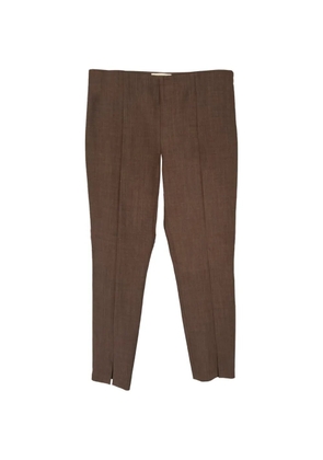 The Row Pre-Owned tapered high-rise trousers - Brown