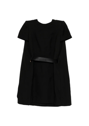 Alexander McQueen belted short-sleeve dress - Black