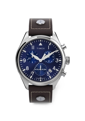 TIMEX x Pan Am 42mm chronograph watch - Blue