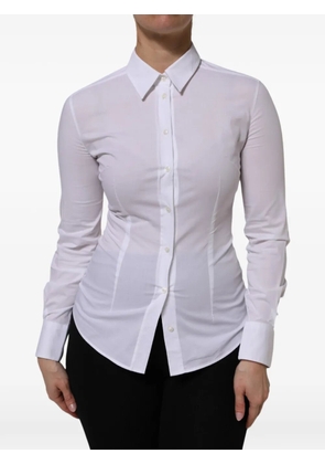 Dolce & Gabbana button-up long-sleeve shirt - White