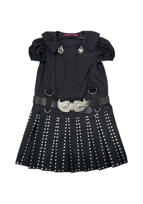 Chopova Lowena Falcon Kilt mini dress - Black