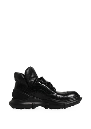 Dolce & Gabbana quilted brogue-detail platform sneakers - Black
