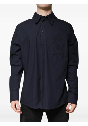 Dolce & Gabbana DG logo-embroidered shirt - Blue