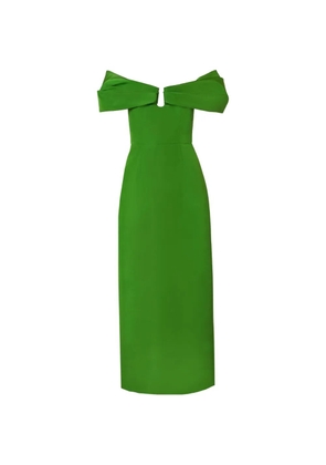Carolina Herrera off-shoulder maxi dress - Green