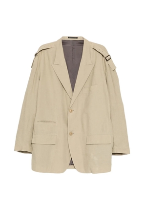 Yohji Yamamoto Viyella blazer - Neutrals