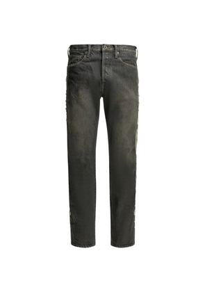 KAPITAL stud-embellished straight-leg jeans - Grey
