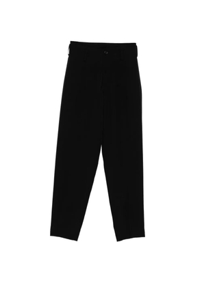 Yohji Yamamoto Basic gabardine trousers - Black