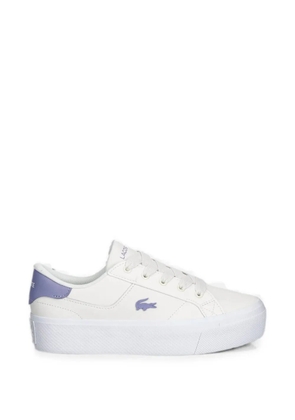 Lacoste logo-patch platform sneakers - White