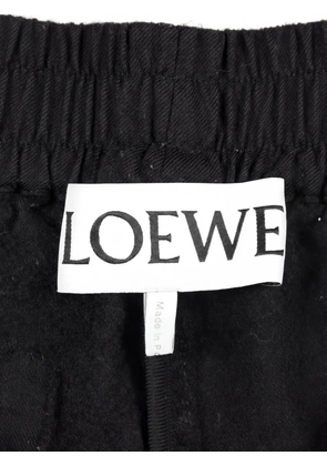 Loewe Pre-Owned 2000s Anagram embroidered trousers - Black