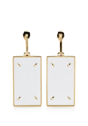 Maison Margiela rectangular drop earrings - Gold