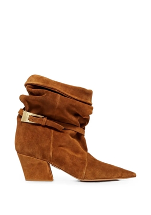 Aniye By buckle-detail boots - Brown